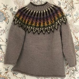 Handmade 100% Wool Fairisle Sweater